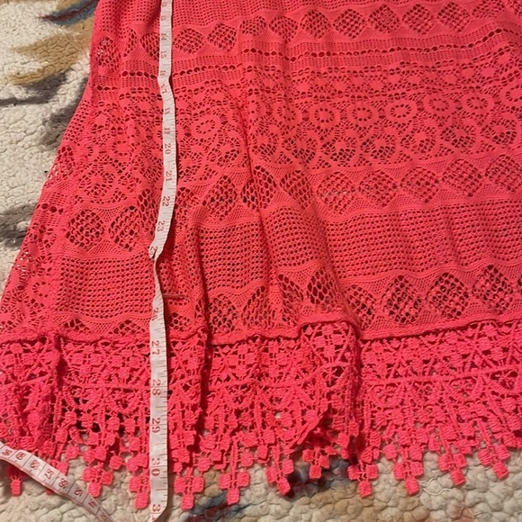 Hot Pink Women’s lace Swim cover s/m - Picture 2 of 4